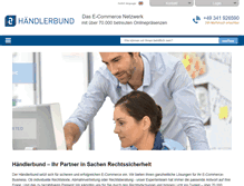 Tablet Screenshot of haendlerbund.de